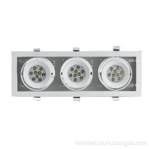 And led light adjustable Square Ceiling with Two Lamps, 54W Power